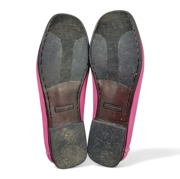 Rockport Loafers Barbie Pink Slip On Leather Driving Shoe Moccasin Women’s 7.5 - Picture 8 of 15